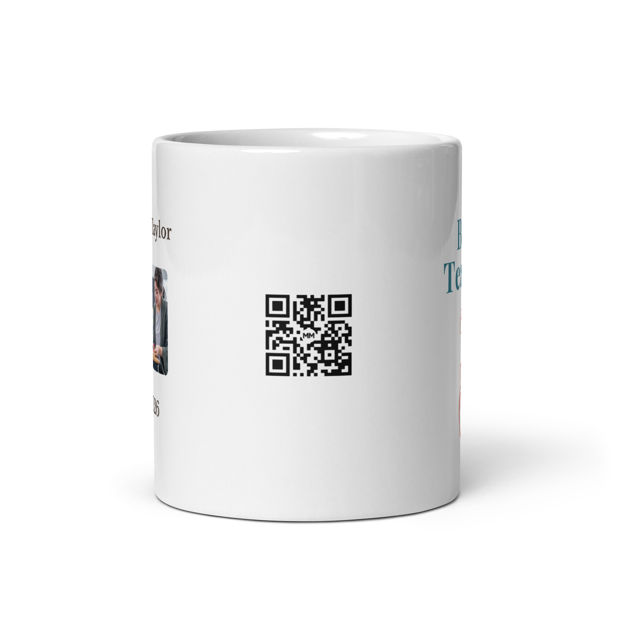 Best Teacher Ever – Personalised Video Message Mug - Image 3