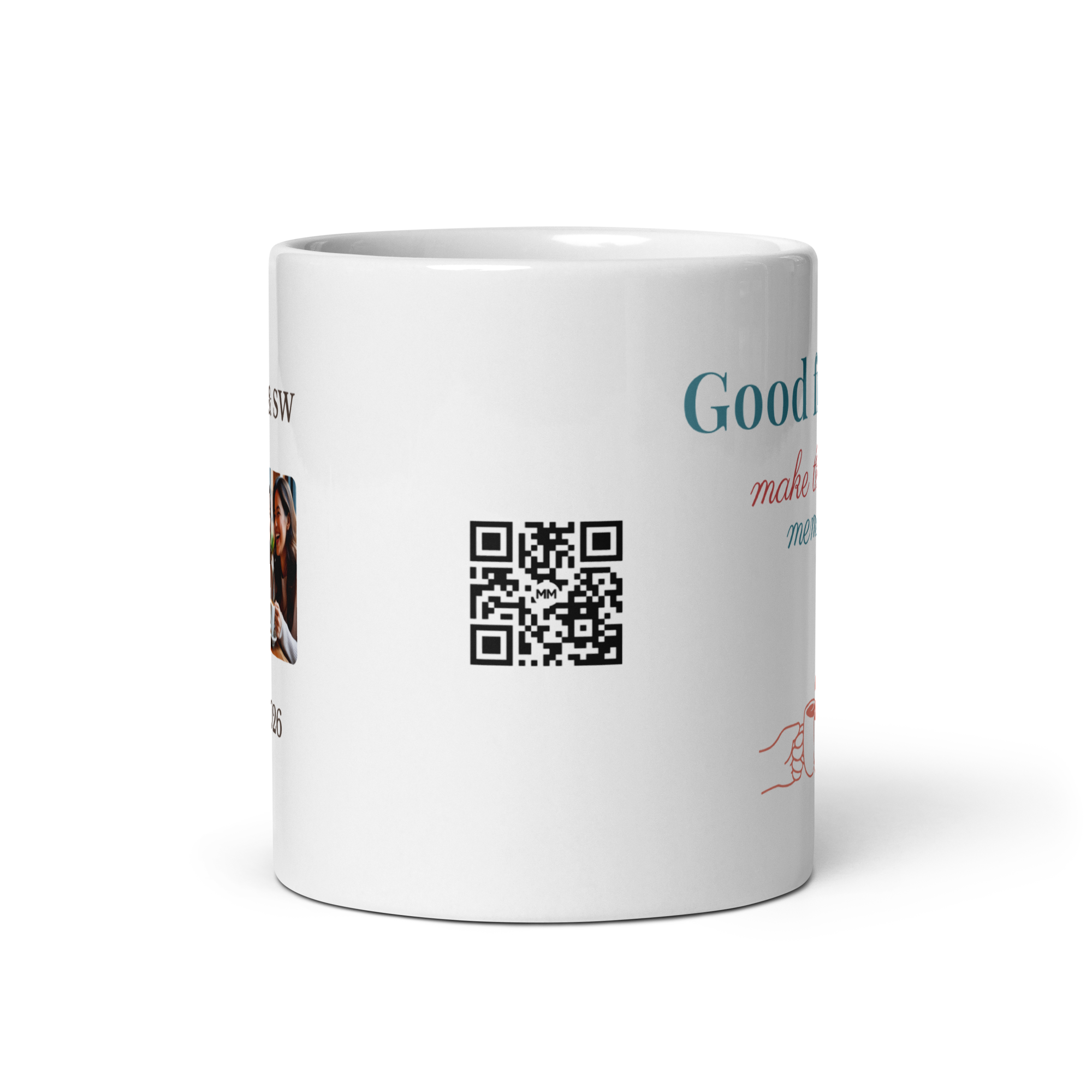 Good Friends Make the Best Memories – Personalised Video Message Mug - Image 3