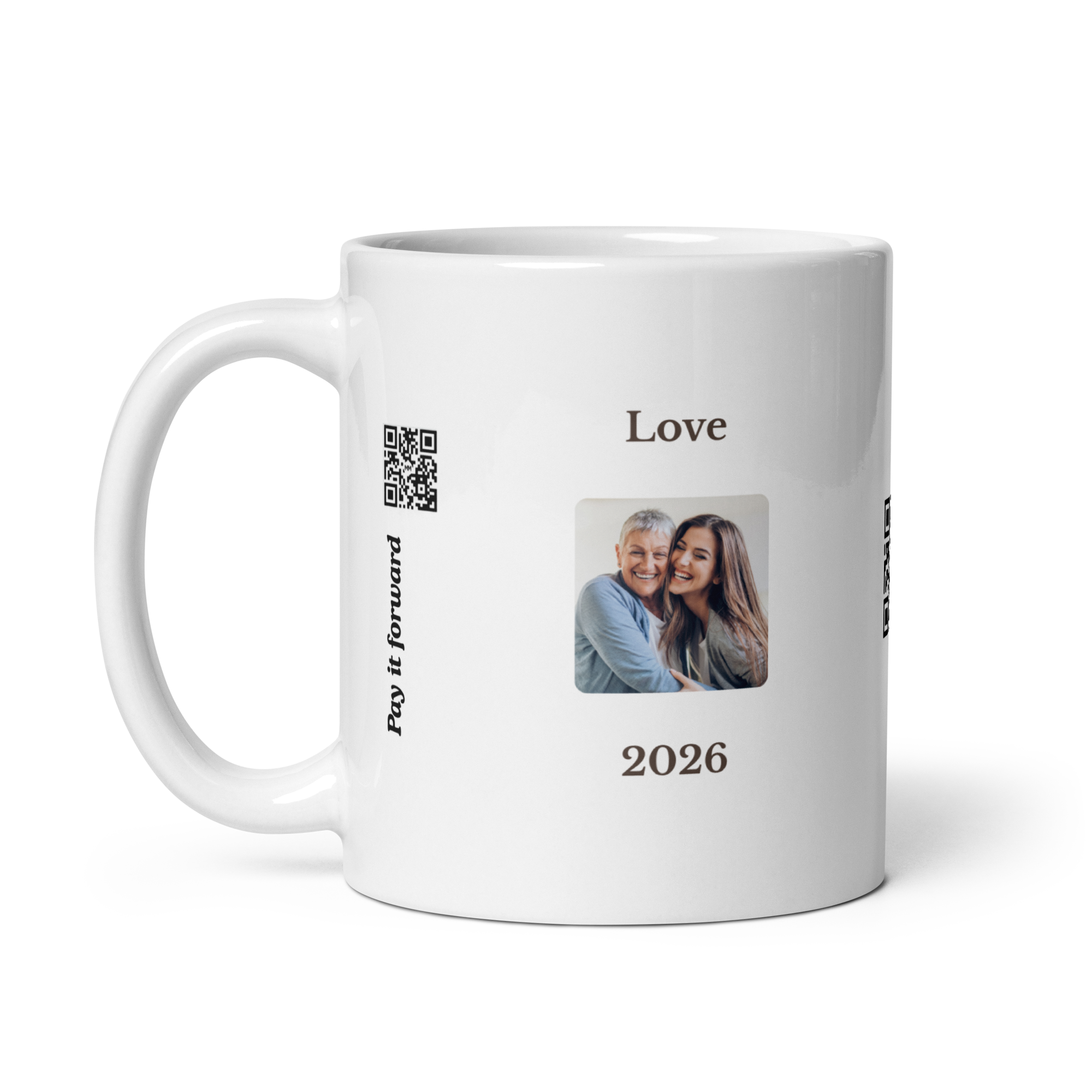 Mum With Love – Personalised Video Message Mug - Image 2