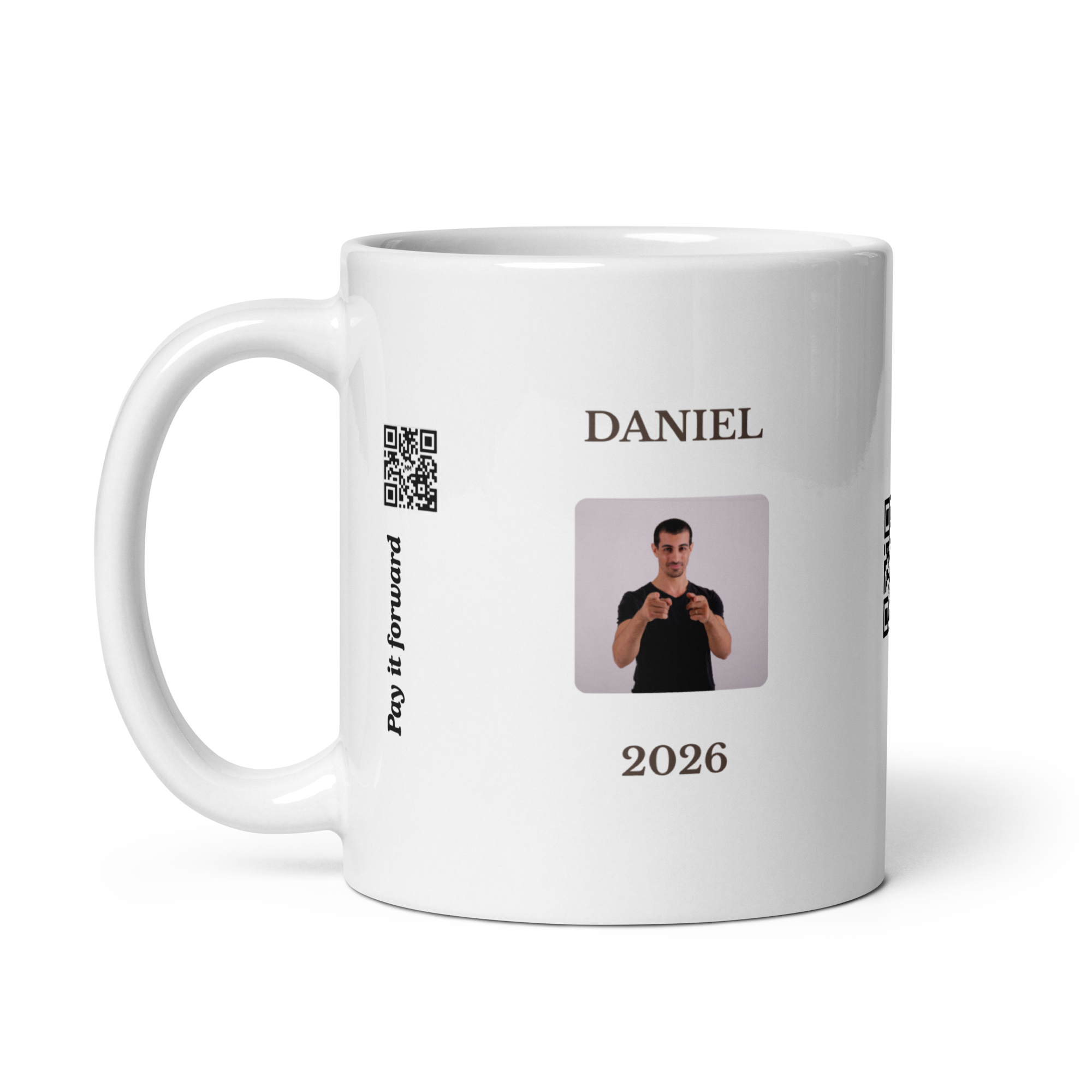 Good Luck – Personalised Video Message Mug - Image 2