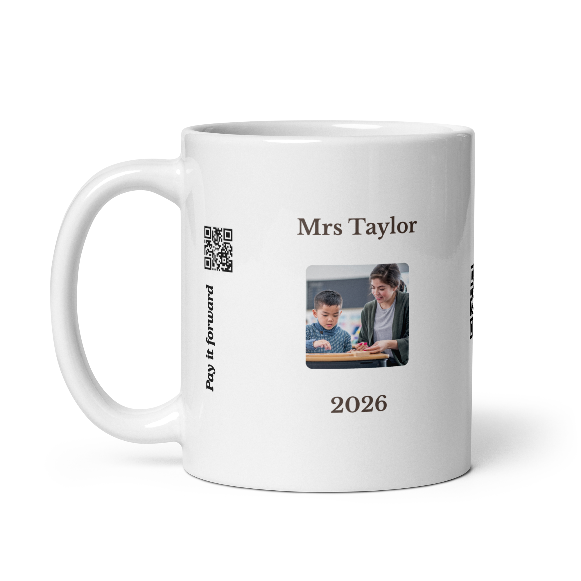 Best Teacher Ever – Personalised Video Message Mug - Image 2