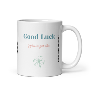 Good Luck – Personalised Video Message Mug