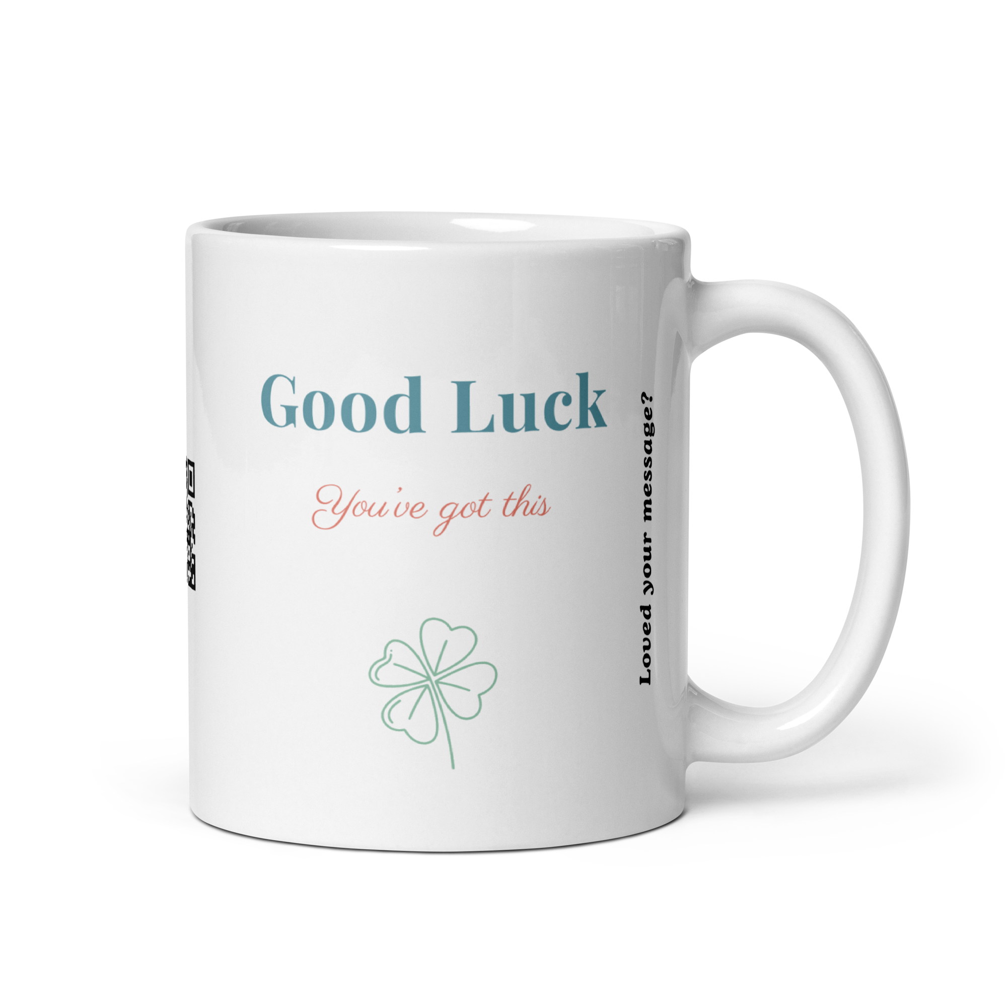 Good Luck – Personalised Video Message Mug