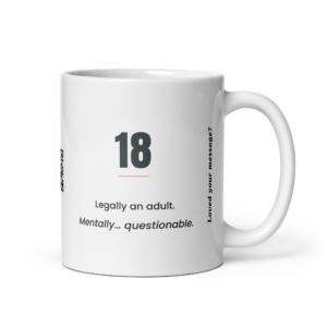 Personalised Funny 18th Birthday Video Message Mug
